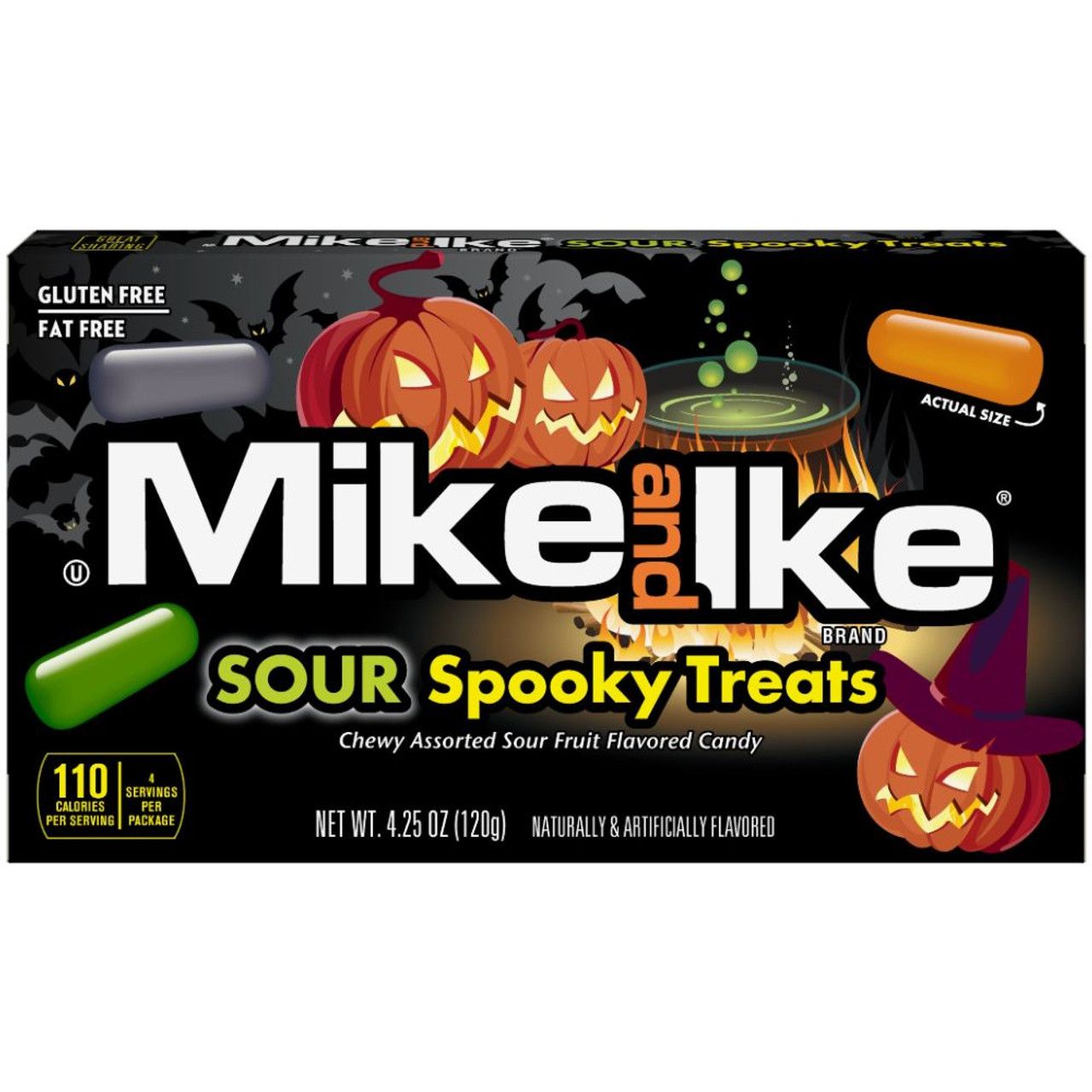 MIKE AND IKE SOUR SPOOKY TREATS THEATRE BOX
