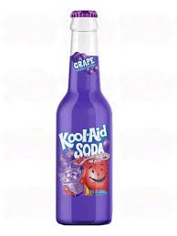 KOOL  AID GRAPE SODA GLASS BOTTLE
