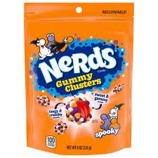 NERDS  GUMMY CLUSTERS SPOOKY STAND UP BAG