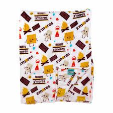 HERSHEY SMORES THROW FLEECE BLANKET 50&quot;X60&quot;