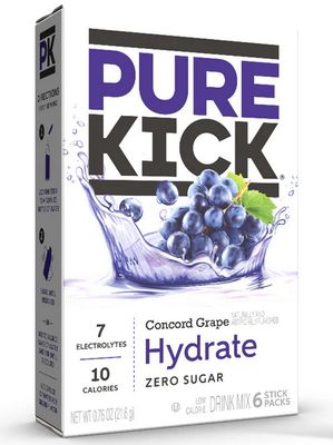 PURE KICK HYDRATION SINGLES TO GO CONCORD GRAPE FLAVOR