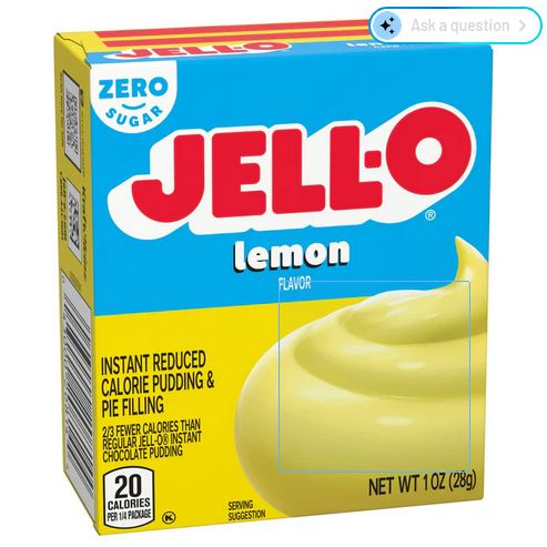 JELLO  LEMON PUDDING ZERO SUGAR