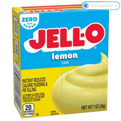 JELLO  LEMON PUDDING ZERO SUGAR