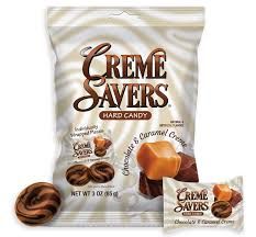 CREME SAVERS CHOCOLATE CARAMEL PEG BAG