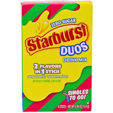 STARBURST DUOS SINGLES TO GO STRAWBERRY WATERMELON