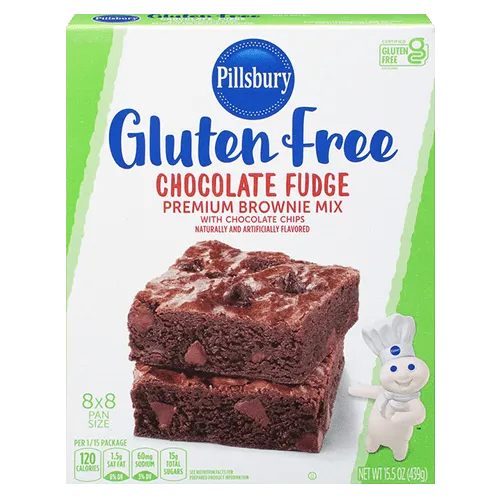 Preorder PILLSBURY GLUTEN FREE CHOCOLATE FUDGE PREMIUM BROWNIE MIX WITH CHOCOLATE CHIPS