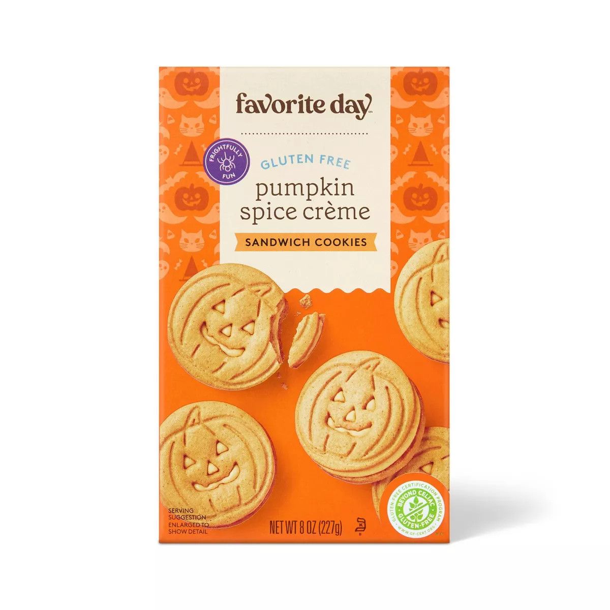 FAVORITE DAY PUMPKIN SPICE CREME SANDWICH COOKIES GLUTEN FREE