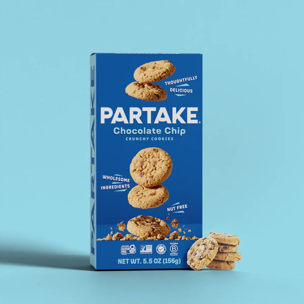 PARTAKE GLUTEN FREE VEGAN CHOCOLATE CHIP COOKIES