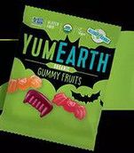 YUMEARTH HALLOWEEN ORGANIC GUMMY FRUIT CANDY SNACK SIZE