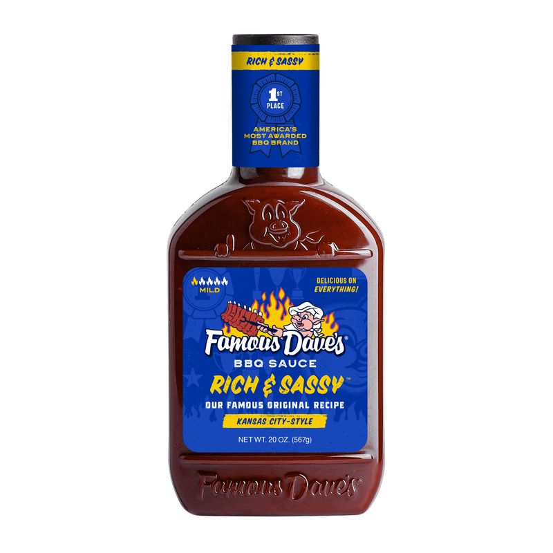 FAMOUS DAVE'S RICH AND SASSY BBQ SAUCE