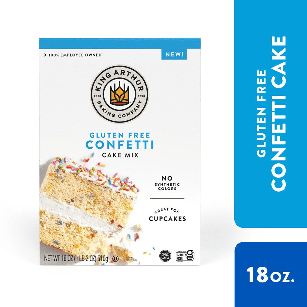KING ARTHUR BAKING MIX GLUTEN FREE CONFETTI CAKE