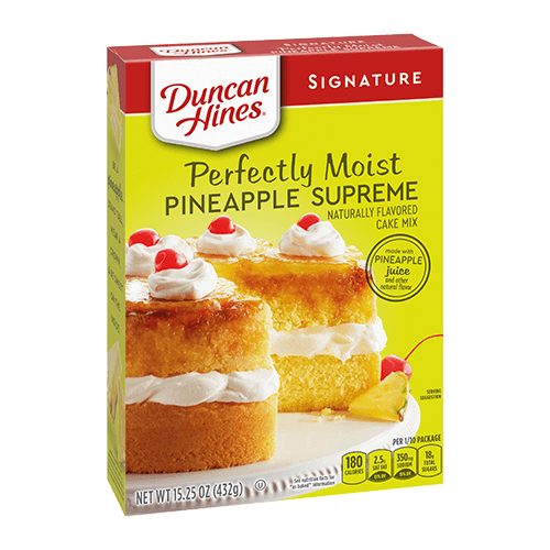 DUNCAN HINES PINEAPPLE SUPREME CAKE MIX