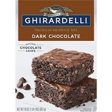 GHIRARDELLI DARK CHOCOLATE BROWNIE MIX
