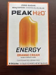 PEAK H2O ORANGE CREAM SINGLES TO GO