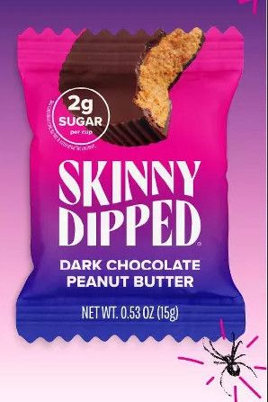 SKINNY DIPPED DARK CHOCOLATE PEANUT BUTTER CUPS