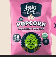 LESSER EVIL POPCORN HALLOWEEN PINK SALT