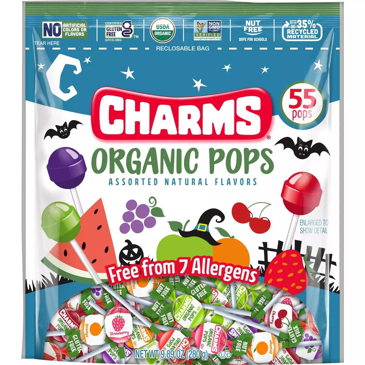 CHARMS ORGANIC POPS 55 COUNT BAG