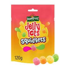 ROWNTREE JELLY TOTS SQUIDGERS SWEETS SHARING BAG
