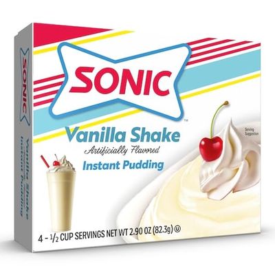 SONIC VANILLA SHAKE  PUDDING