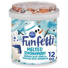 PILLSBURY FUNFETTI MELTED SNOWMAN ICING