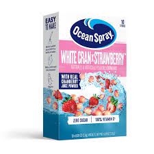 OCEAN SPRAY WHITE CRANBERRY STRAWBERRY SINGLES TO GO
