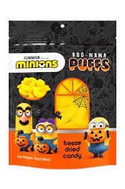 BUBBLEGUM KIDS MINIONS BOO NANA PUFFS  FREEZE DRIED CANDY