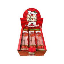ZWEET SOUR BELTS STRAWBERRY MINI DISPLAY