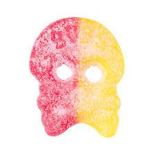 BUBS BULK GIANT SOUR RASPBERRY LEMON SKULLS VEGAN &amp; GLUTEN FREE