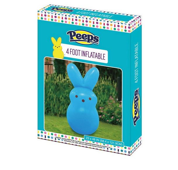 PEEPS 4 FOOT INFLATABLE BLUE