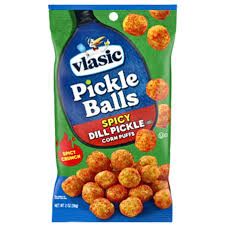 VLASIC PICKLE BALLS SPICY DILL PICKLE CORN PUFFS 2 OZ