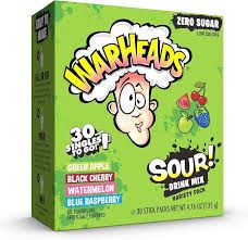 WARHEADS DRINK MIX VARIETY PACK SINGLES TO GO 30 PACK