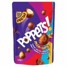POPPETS MIX UPS CHOCOLATE BAG 95g