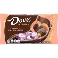 DOVE VALENTINES CARAMEL AND MILK CHOCOLATE