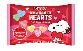 SNOOPY CONVERSATION HEARTS LARGE BAG