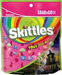 SOUR WILD BERRY SKITTLES GRAB AND GO BAG