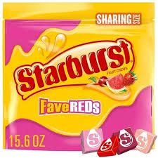 STARBURST FAVE REDS  SHARE SIZE