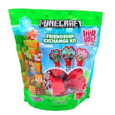 MINECRAFT FRIENDSHIP EXCHANGE POP UP LOLLIPOP PARTY PACK