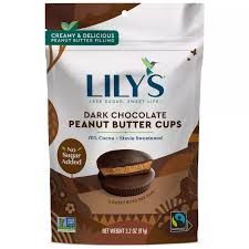 LILYS PEANUT BUTTER FLAVOR CUPS DARK CHOCOLATE (SUGAR FREE)