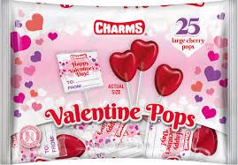 CHARMS VALENTINES CLASSROOM EXCHANGE POPS LAY DOWN BAG