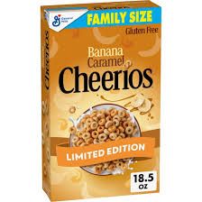 BANANA CARAMEL CHEERIOS CEREAL FAMILY SIZE