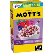 MOTTS VERY BERRY CEREAL FAMILY SIZE