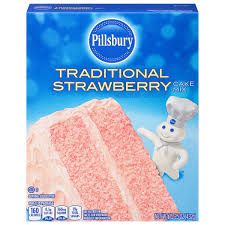 PILLSBURY TRADITIONAL STRAWBERRY CAKE MIX