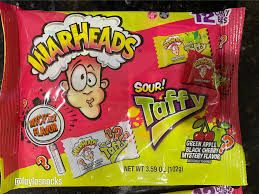 WARHEADS SOUR TAFFY BARS