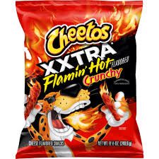 EXTRA FLAMIN HOT CRUNCHY CHEETOS