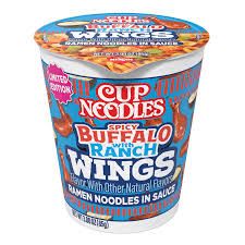 CUP OF NOODLES SPICY BUFFALO WITH RANCH WINGS FLAVORED