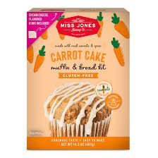 MISS JONES GLUTEN FREE CARROT CAKE MUFFIN AND BREAD KIT