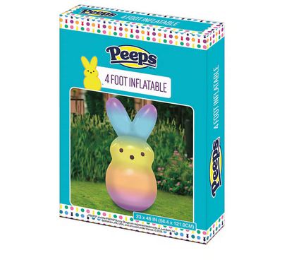 PEEPS 4 FOOT INFLATABLE RAINBOW