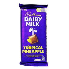 CADBURY DAIRY MILK TROPICAL PINEAPPLE CHOCOLATE BLOCK