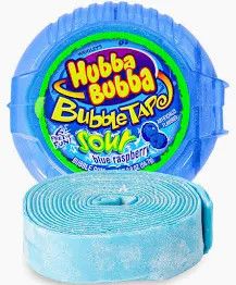 HUBBA BUBBA BUBBLE TAPE SOUR BLUE RASPBERRY