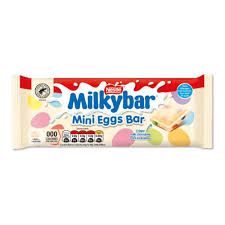 UK MILKYBAR WHITE CHOCOLATE MINI EGG SHARING BAR
